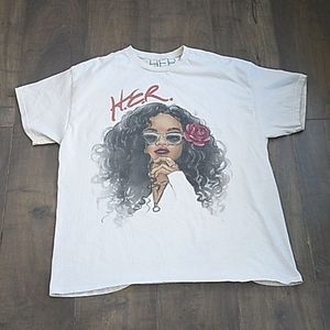 H.E.R. GRAPHIC  COTTON CONCERT TEE WOMANS XL